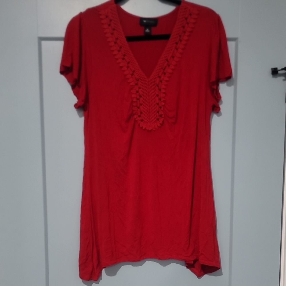 AB Studio Scarlet Short Sleeve Top